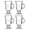 Orsina Irish Coffee Glasses – Set of 4 Clear 240ml Glass Mugs