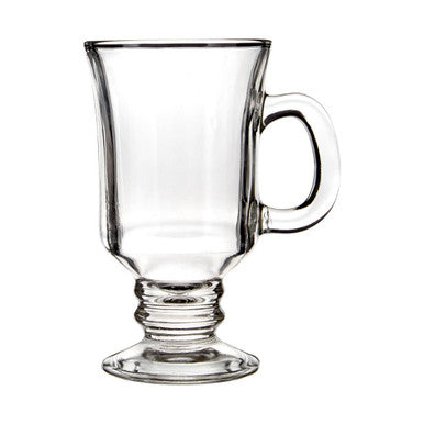 Orsina Irish Coffee Glasses – Set of 4 Clear 240ml Glass Mugs