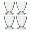 Orsina Torta Glass Sundae Dishes – Set of 4 Clear 280ml Dessert Bowls
