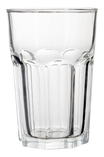 Orsina Euri Clear Glass Tumblers – 500ml Fluted Drinking Glasses (Set of 4)