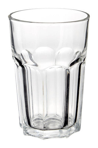 Orsina Euri Clear Glass Tumblers – 500ml Fluted Drinking Glasses (Set of 4)