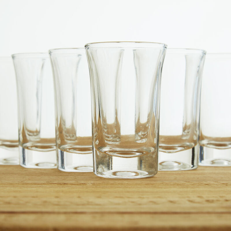 Orsina Euri Clear Shot Glasses – 35ml Soda-Lime Glass Barware, Set of 6