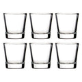 Orsina Euri Shot Glasses - Set of 6 Clear 50ml Soda-Lime Glassware