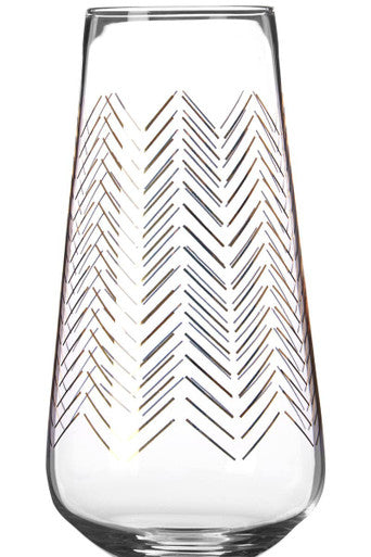 Orsina Art Deco Gold Champagne Flutes – Set of 4 Hand-Blown Glasses