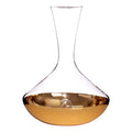 Orsina Horizon Glass Carafe – Hand-Crafted Clear and Gold Serveware