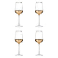 Orsina Horizon Wine Glasses – Set of 4 Hand-Blown Gold & Clear Glass