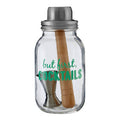 Orsina Ara 3-Piece Glass Cocktail Shaker Jar with Jigger – 800ml