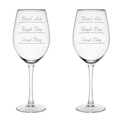 Orsina Verity Large Wine Glasses – Set of 2 Clear 750ml Glassware