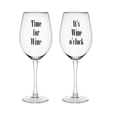 Orsina Verity Large Wine Glasses – Set of 2 Clear 750ml Stemware