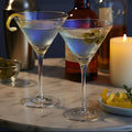 Orsina Aurora Iridescent Hammered Cocktail Glasses – Set of 2