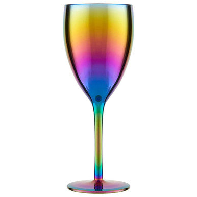 Orsina Aurora Wine Glasses – Set of 4 Iridescent Lustre Stemware