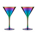 Orsina Aurora Cocktail Glasses – Set of 2 Stemmed Martini Glassware