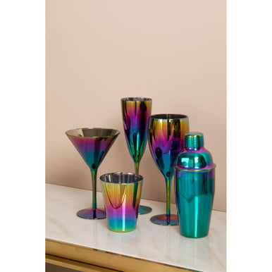 Orsina Aurora Cocktail Glasses – Set of 2 Stemmed Martini Glassware