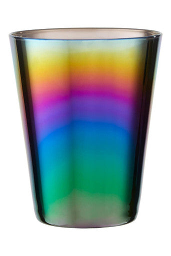 Aurora Glass Tumblers by Orsina – Stackable Colorful Drinkware Set of 4