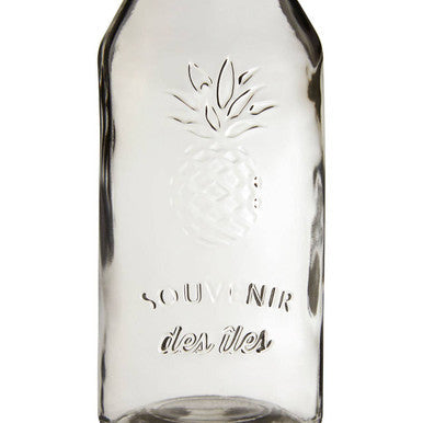 Orsina Dayla Glass Pineapple Carafe – 1000ml Embossed Beverage Pitcher
