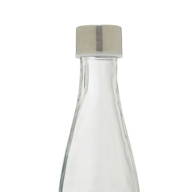 Orsina Dayla 550ml Glass Water Bottle | Airtight Metal Lid & Carafe