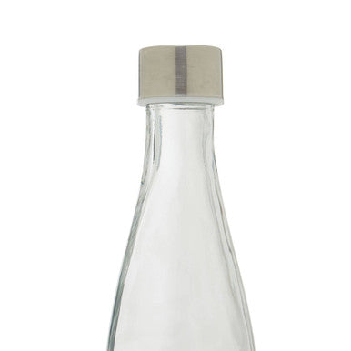 Orsina Dayla 550ml Glass Water Bottle | Airtight Metal Lid & Carafe