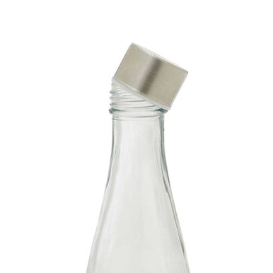 Orsina Dayla 550ml Glass Water Bottle | Airtight Metal Lid & Carafe