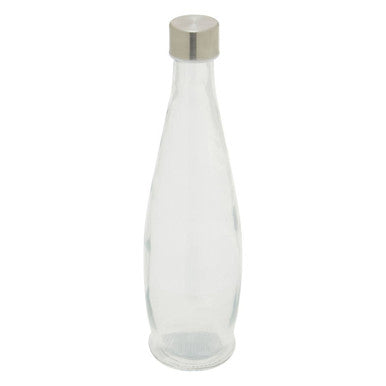 Orsina Dayla Clear Glass Bottle – 1000ml Airtight Carafe with Metal Lid
