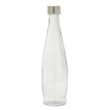 Orsina Dayla Clear Glass Bottle – 1000ml Airtight Carafe with Metal Lid