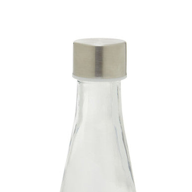 Orsina Dayla Clear Glass Bottle – 1000ml Airtight Carafe with Metal Lid
