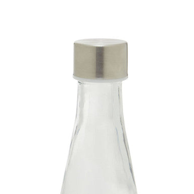 Orsina Dayla Clear Glass Bottle – 1000ml Airtight Carafe with Metal Lid