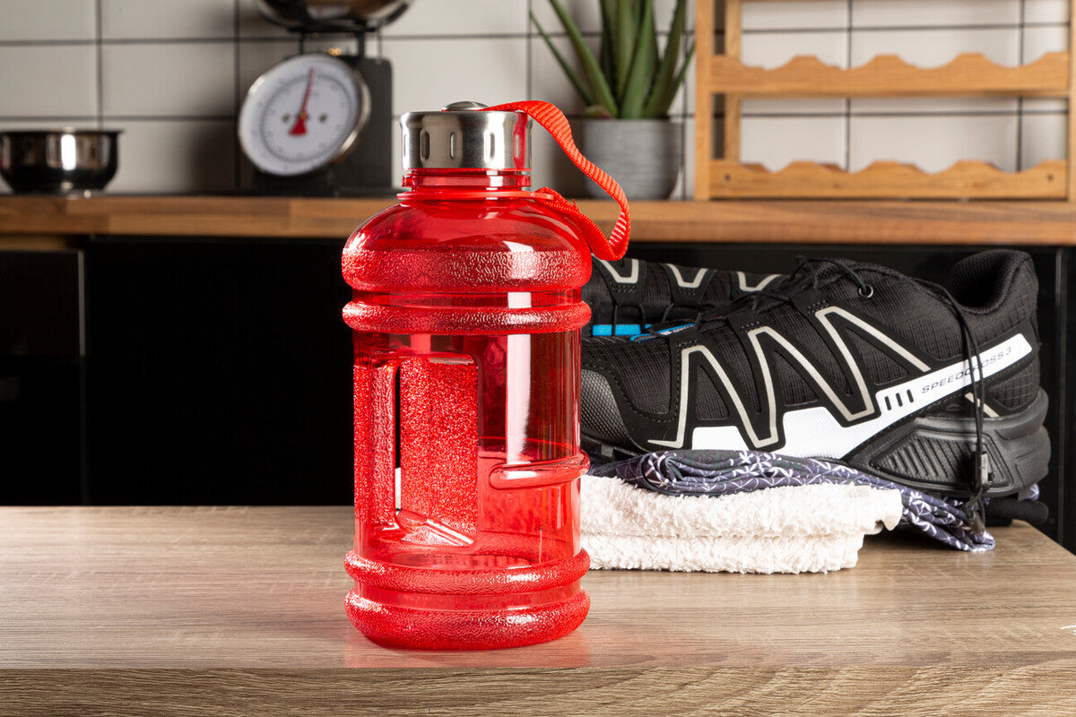 Orsina Olly Sports Water Bottle – 1000ml BPA-Free Plastic, Red