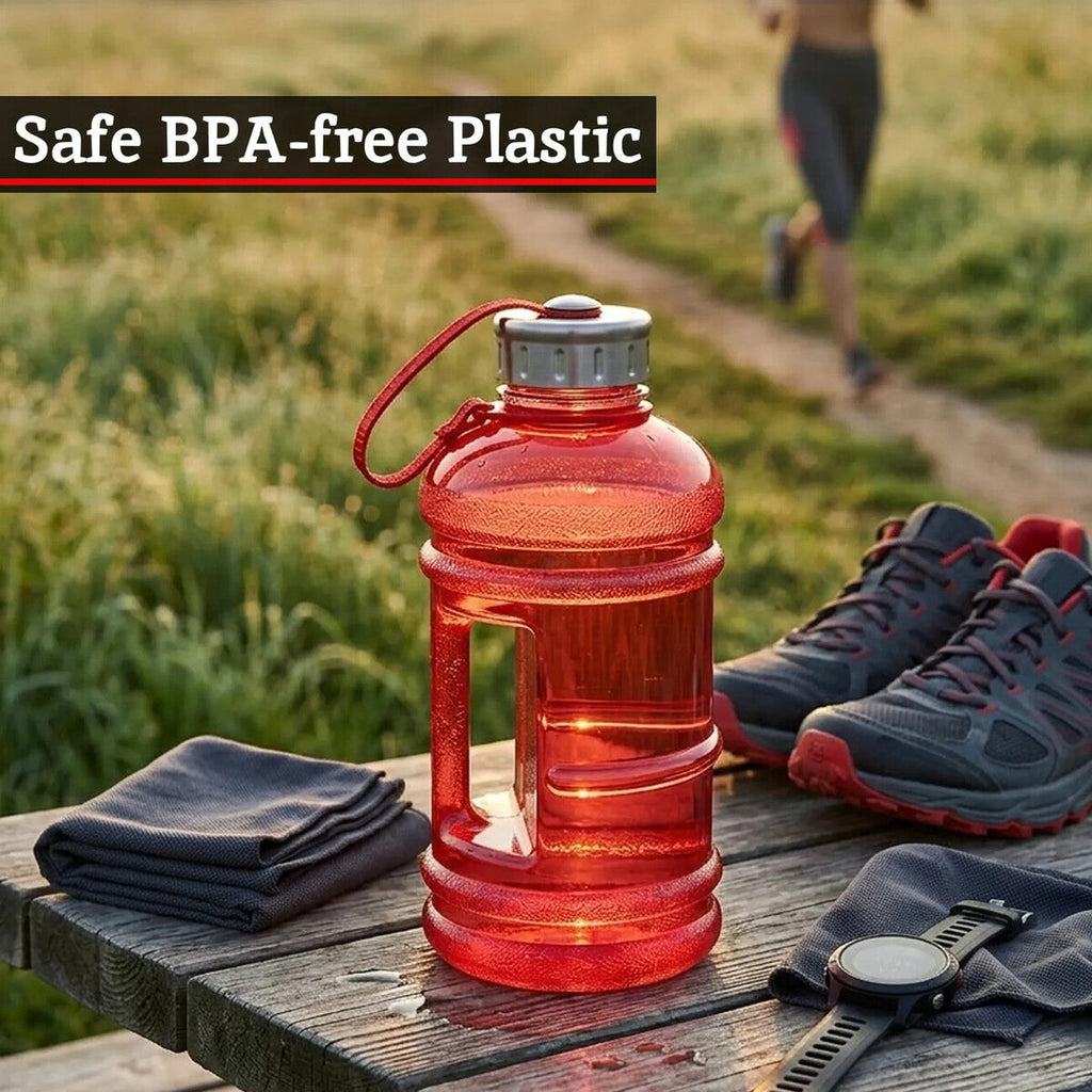 Orsina Olly Sports Water Bottle – 1000ml BPA-Free Plastic, Red