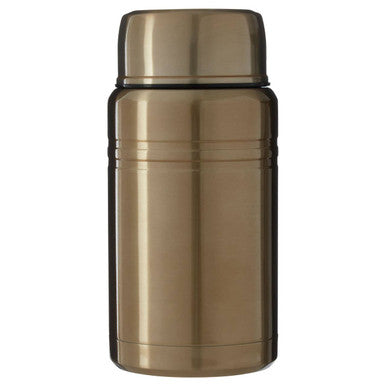 Orsina Manhattan Gold Finish Food Flask – Insulated & Leakproof
