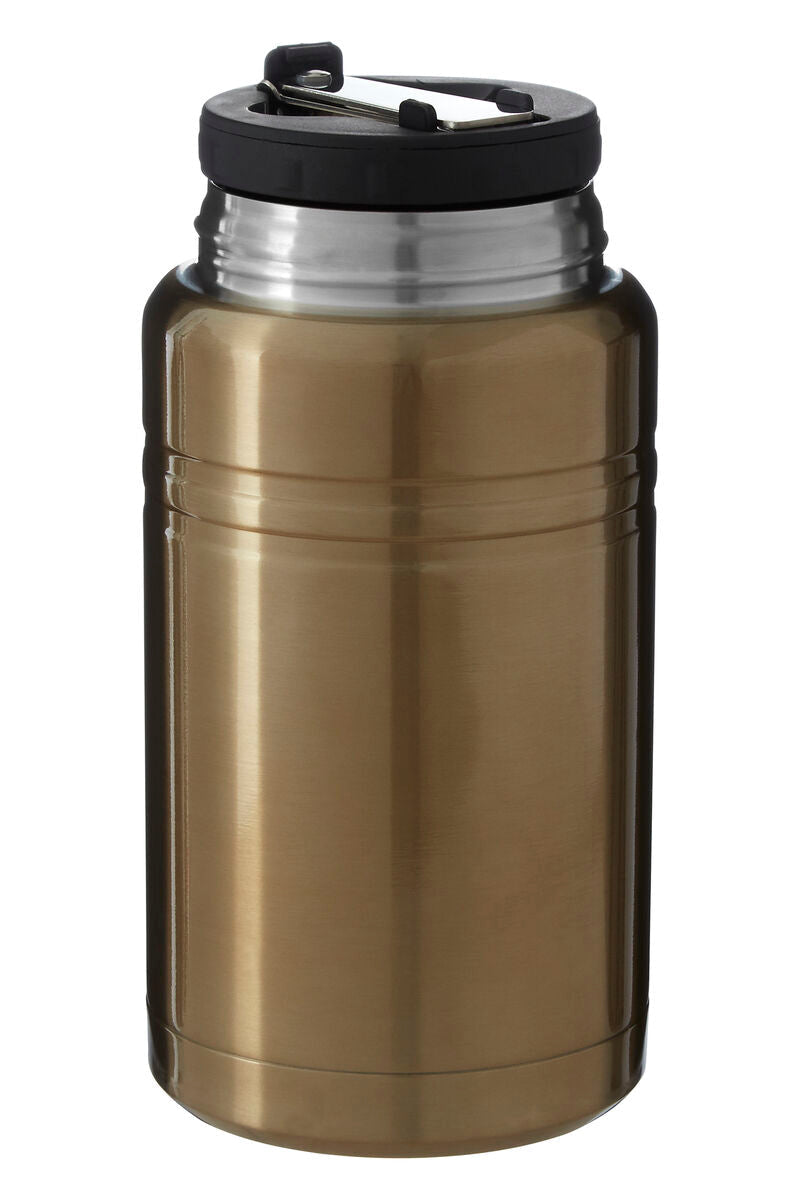 Orsina Manhattan Gold Finish Food Flask – Insulated & Leakproof