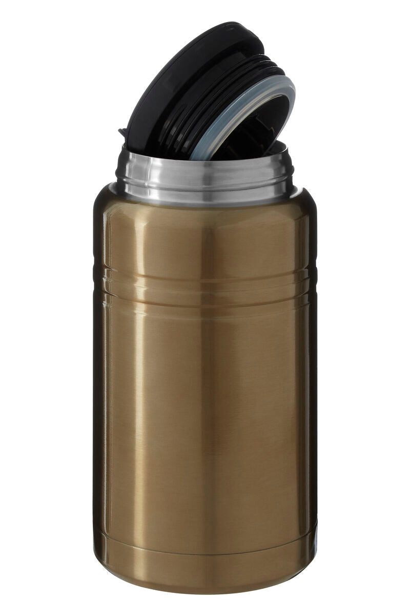 Orsina Manhattan Gold Finish Food Flask – Insulated & Leakproof