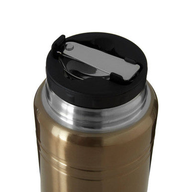 Orsina Manhattan Gold Finish Food Flask – Insulated & Leakproof