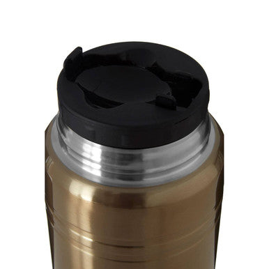 Orsina Manhattan Gold Finish Food Flask – Insulated & Leakproof