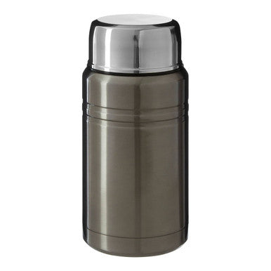 Orsina Manhattan Food Flask – Insulated Leakproof Thermal Jar, Grey