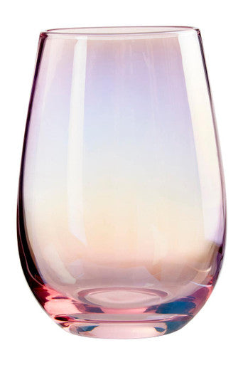Orsina Frosted Deco Pink Highball Glasses – Set of 4 Modern Drinkware