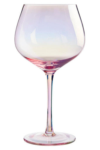 Orsina Frosted Deco Gin Glasses – Set of 2 Pink Cocktail Glassware