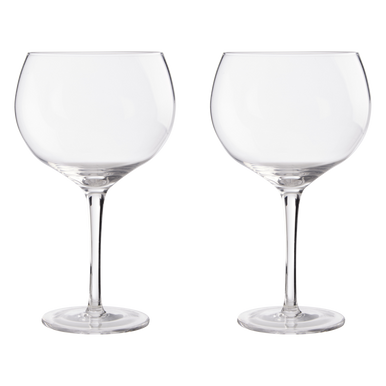 Orsina Mila Set of 2 Clear Copa Gin Glasses – Large Round Barware