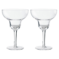 Orsina Mila Margarita Glasses – Set of 2 Clear Glass Cocktail Barware