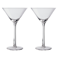Orsina Mila Martini Glasses – Set of 2 Modern V-Shaped Stemmed Glassware
