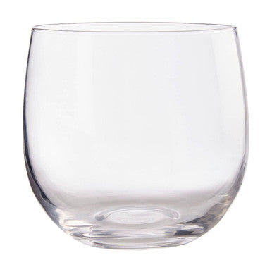 Orsina Mila Glass Tumblers – Set of 2 Clear Modern Drinkware Glasses