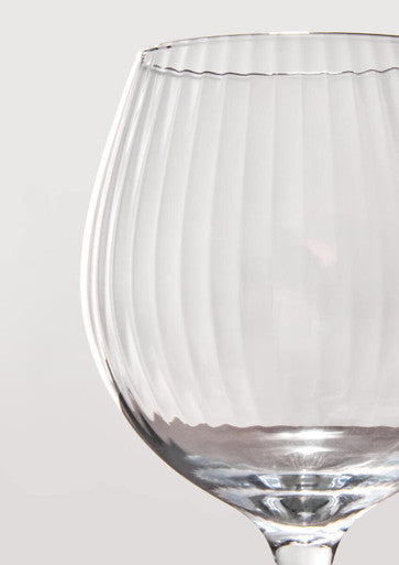 Orsina Mila Set of 2 Gin Glasses – Fluted Glass Barware for Cocktails