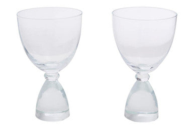 Orsina Mila Clear Cocktail Glasses – Set of 2 Modern Conical Glassware