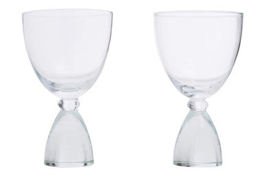 Orsina Mila Clear Cocktail Glasses – Set of 2 Modern Conical Glassware
