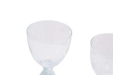 Orsina Mila Clear Cocktail Glasses – Set of 2 Modern Conical Glassware