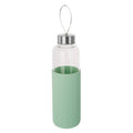Orsina 500ml Glass Water Bottle – Mint Silicone Sleeve & Steel Lid