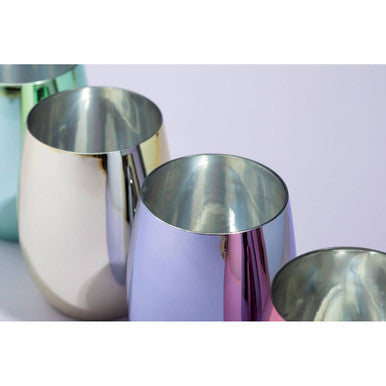 Orsina Stackable Plastic Tumblers – Set of 4 Assorted Colors for Outdoors