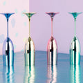 Orsina Multicolour Plastic Champagne Glasses – Set of 4 Party Flutes