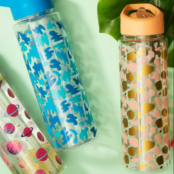 Orsina Mimo Animal Print Water Bottle – 680ml Leak-Proof PP Plastic