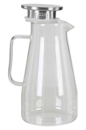 Orsina Winslet Glass Jug 1800ml – Large Water Pitcher with Lid