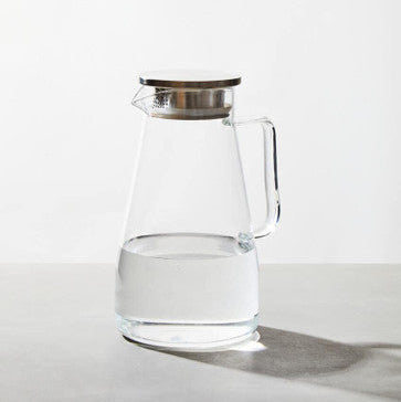 Orsina Winslet Glass Jug 1800ml – Large Water Pitcher with Lid